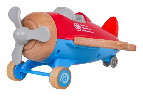 Drewniany Samolot Czerwony