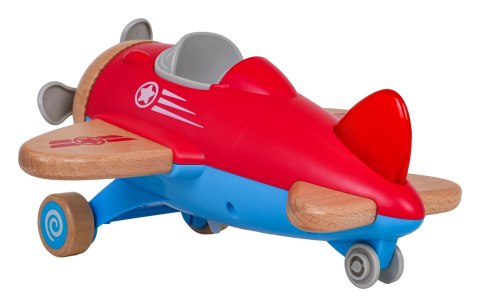Drewniany Samolot Czerwony
