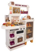 MEGA Kuchnia z Funkcją Świateł, Dźwięku i Pary + Akcesoria Beżowa