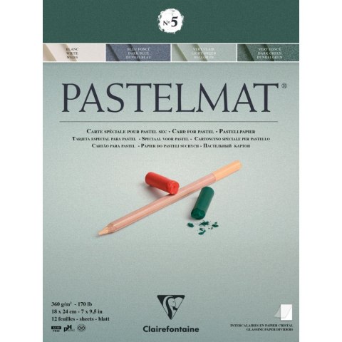 Blok Pastelmat n°5 18x24 cm, 360g, 12ark