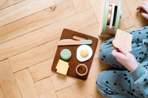 Drewniany toster i zestaw śniadaniowy DANTOY