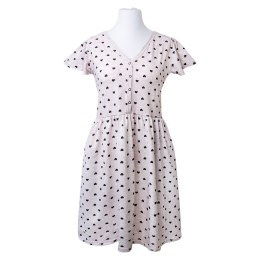 EWA 978596 LINDA Koszula ciążowa w serduszka beż XL