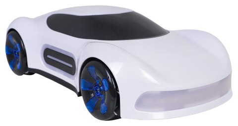 Pojazd z Funkcją Dymu Sterowany z Pilota i Zegarka Biały