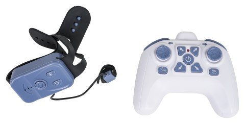 Pojazd z Funkcją Dymu Sterowany z Pilota i Zegarka Biały