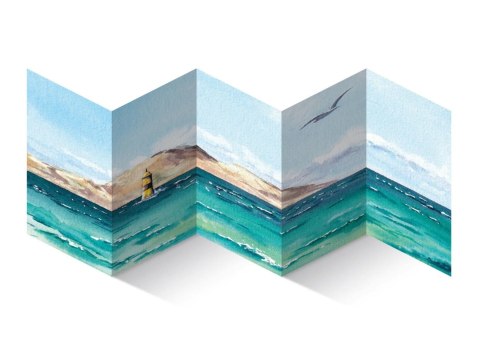 Szkicownik Akordeon 14x14cm, 300g 8 str.