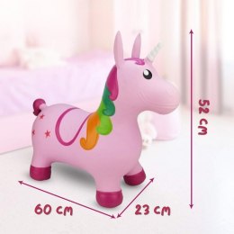 WOOPIE 54580 Skoczek gumowy Jednorożec różowy