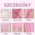 WOOPIE 55365 Namiot Księżniczki z kwiatkami różowy