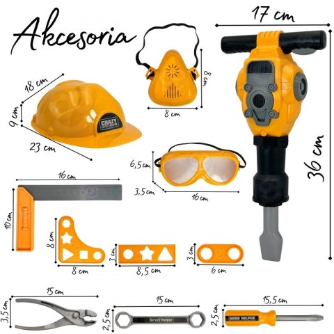 WOOPIE 56287 Zestaw Narzędzi Majsterkowicza 21el.