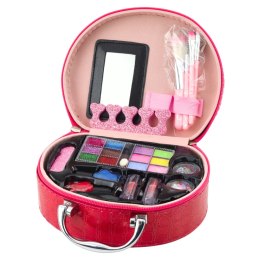 Zestaw Piękności Do Makijażu Paznokci W Kosmetyczce Czerwona