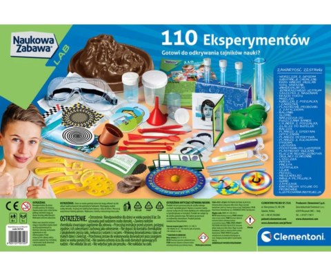 Clementoni Naukowa Zabawa Lab 50720 110 Eksperymentów