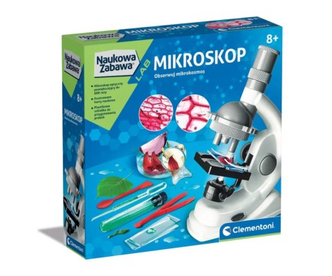 Clementoni Naukowa Zabawa Lab 50806 Doświadczenia Z Mikroskopem