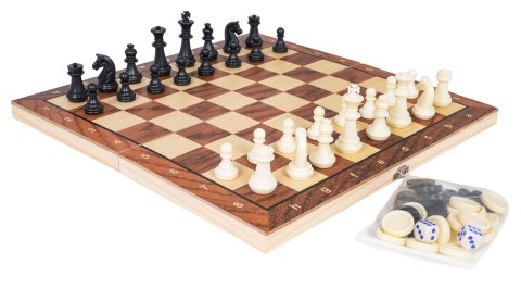 Drewniany Zestaw Gier 3w1