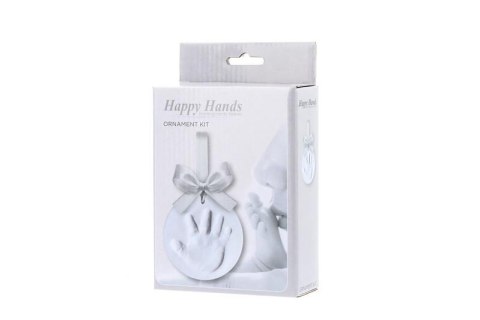 Gipsowa zawieszka odcisk ze wstążką Happy Hands