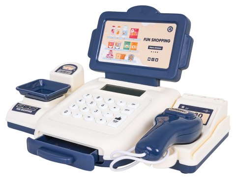 Kasa Fiskalna Niebieska + Akcesoria