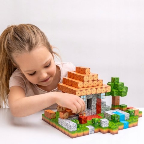 WOOPIE Klocki Magnetyczne Konstrukcyjne Świat Klocków 108 el.