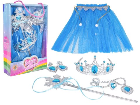Zestaw Małej Księżniczki + Niebieska Sukienka