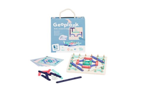 BS Toys, drewniana tablica manipulacyjna z płytkami Geoplank