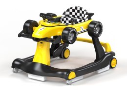 Chodzik, jeździk, pchacz WYŚCIGÓWKA FORMUŁA 1, 3w1 - żółty