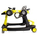 Chodzik, jeździk, pchacz WYŚCIGÓWKA FORMUŁA 1, 3w1 - żółty