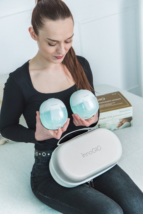 INNOGIO GIO-361 Podwójny muszlowy laktator elektryczny GIOmum Premium Warm Double