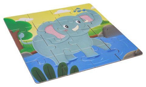 Magnetyczne Puzzle Zwierzęta + Książeczka
