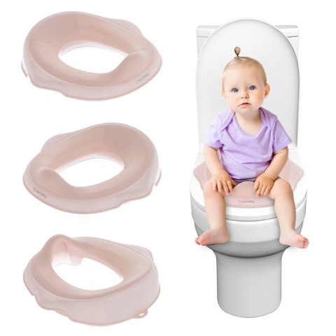 Nakładka na sedes biały & różowy