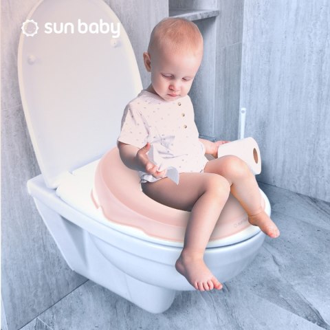 Nakładka na sedes biały & różowy