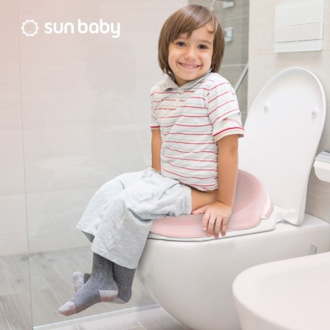 Nakładka na sedes biały & różowy