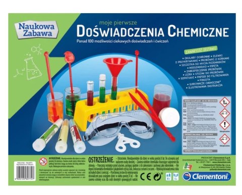 Naukowa Zabawa Zestaw Moje Pierwsze Doświadczenia Chemiczne Język Polski Clementoni 60774
