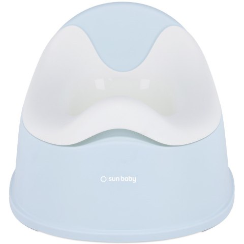 Nocnik antypoślizgowy z oparciem i wkładem sunbaby niebieski & biały