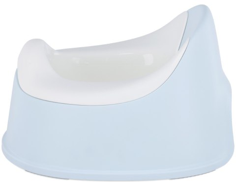 Nocnik antypoślizgowy z oparciem i wkładem sunbaby niebieski & biały