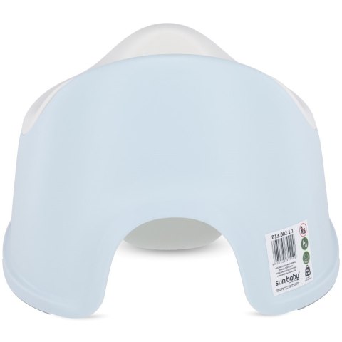 Nocnik antypoślizgowy z oparciem i wkładem sunbaby niebieski & biały