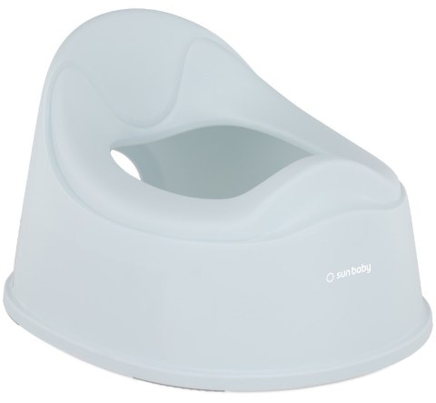 Nocnik antypoślizgowy z oparciem i wkładem sunbaby niebieski & biały