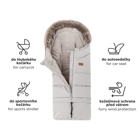 PETITE&MARS 526826 Zimowy śpiworek Arctic 4w1 Horizontal Elegant Caramel