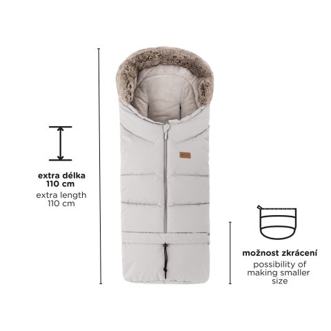 PETITE&MARS 526826 Zimowy śpiworek Arctic 4w1 Horizontal Elegant Caramel