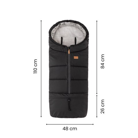 PETITE&MARS 531906 Zimowy śpiworek Jibot 3w1 Ink Black