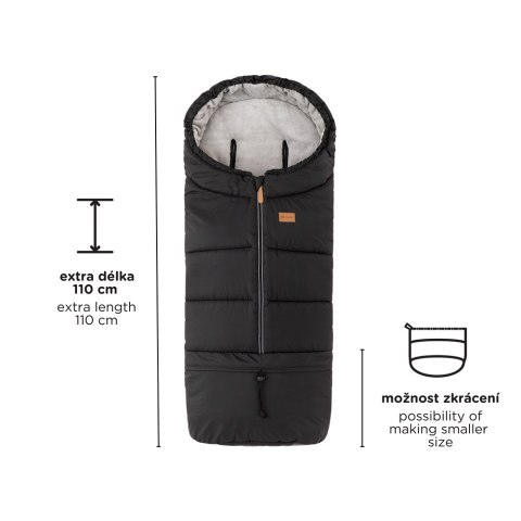 PETITE&MARS 531995 Zimowy śpiworek Jibot 3w1 Charcoal Grey