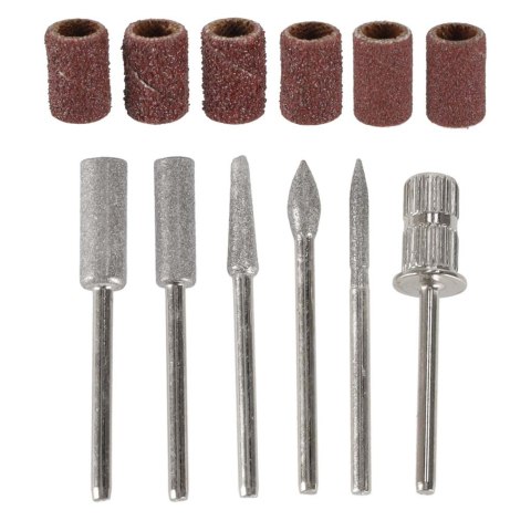 Frezarka do paznokci elektryczna 65W manicure pedicure 6 końcówek frezy