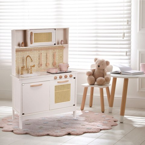 Kuchnia dla dzieci drewniana MDF retro z akcesoriami BOHO 100cm