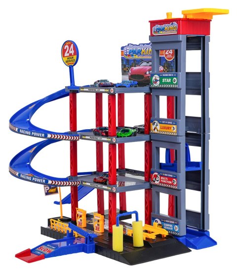 MEGA Wielopoziomowy Parking z Matą + Akcesoria