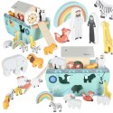Sorter drewniany Lulilo Arka Noego statek zwierzątka 9 elementów