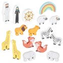 Sorter drewniany Lulilo Arka Noego statek zwierzątka 9 elementów