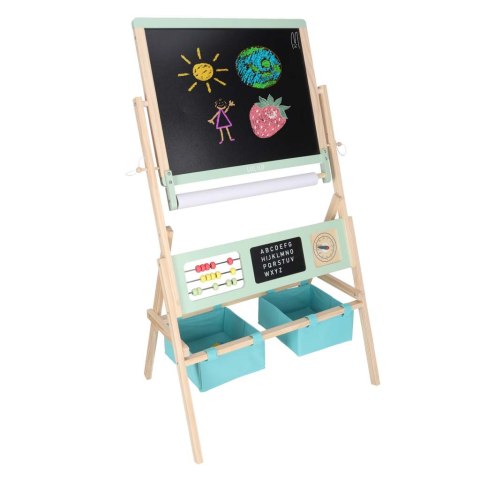 Tablica magnetyczna kredowa dwustronna LULILO Kredo kredy markery magnesy kosze