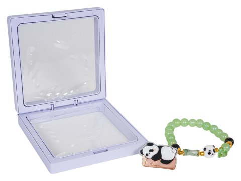 Zestaw Biżuterii Panda Zielona Bransoletka