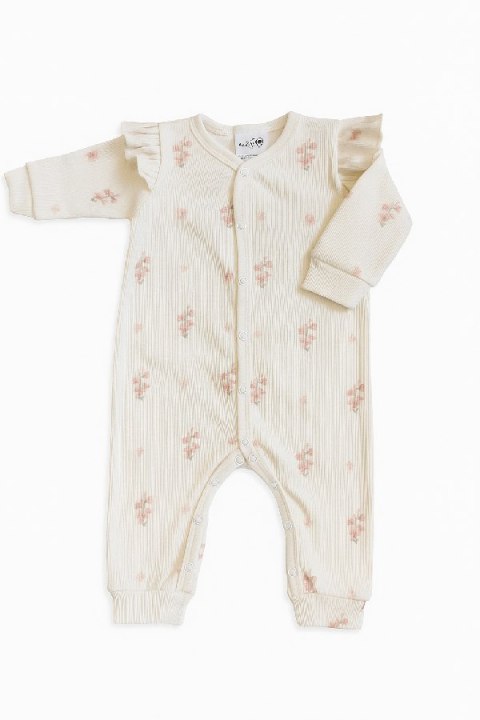 BABY 01961 Pajac niemowlęcy Kwiat Jabłoni 68/74 prążek