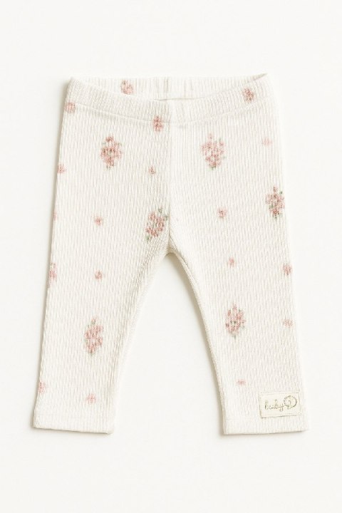 BABY 01974 Leginsy niemowlęce Kwiat Jabłoni 80/86 prążek