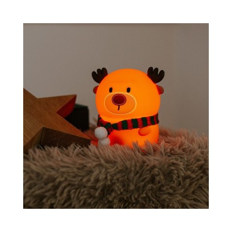 MARY'S MW61419 Lampka nocna LED Reniferek z szalikiem