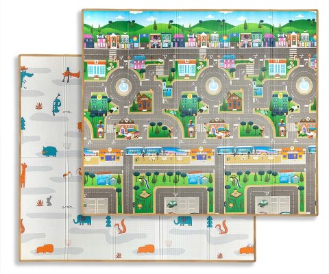 MILLY MALLY Mata piankowa składana Play City and Fields T1