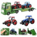 WOOPIE Samochód Laweta z Traktorami Farma Światła Dźwięki