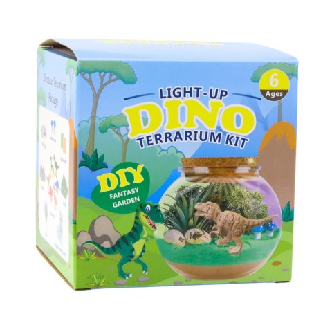 Zestaw Kreatywny Terrarium Dla Dinozaurów DIY Lampka LED Pilot
